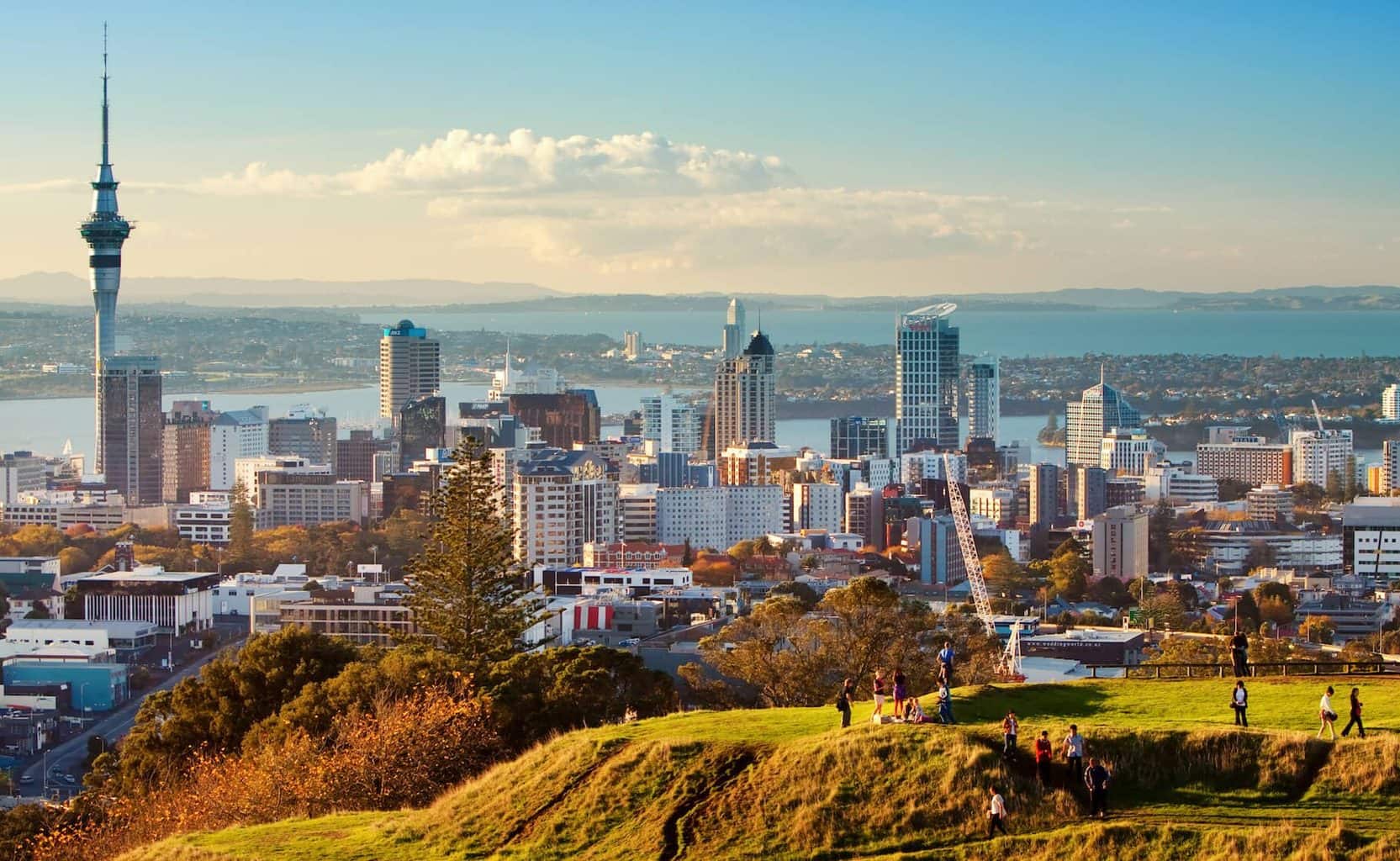 luxury Auckland holidays - skyline and ocean view