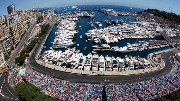 Monaco Grand Prix Track and Ocean view